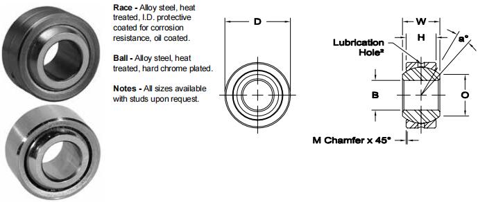 AURORAAIB-5關(guān)節(jié)軸承圖紙
