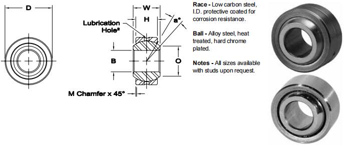 AURORAMIB-8關(guān)節(jié)軸承圖紙